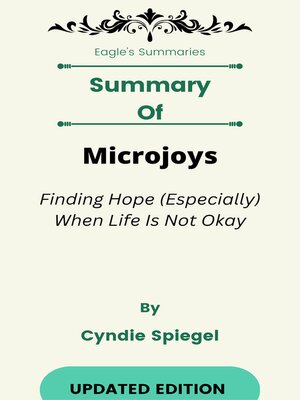 cover image of Summary of Microjoys Finding Hope (Especially) When Life Is Not Okay    by  Cyndie Spiegel